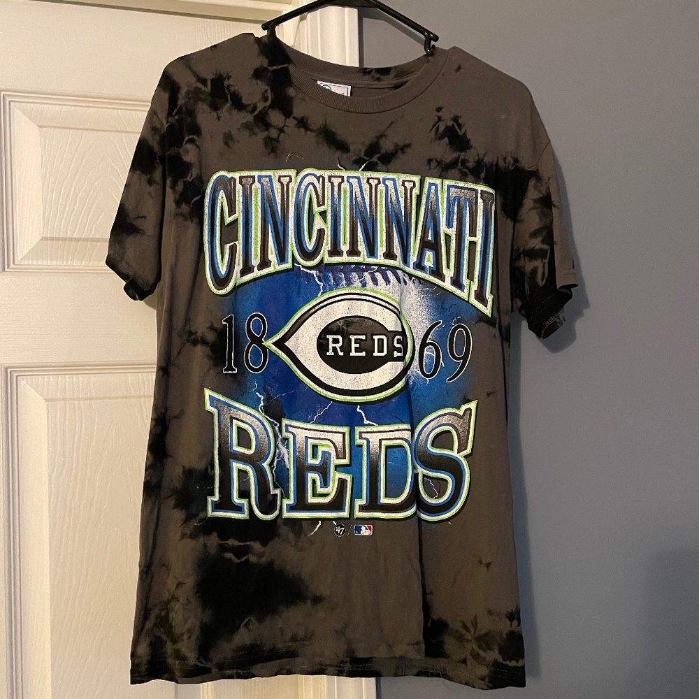 Cincinnati Reds '47 Brand Charcoal Wonder Boy Vintage Tubular T-Shirt